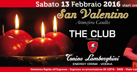 Sabato 13 Febbraio @ The Club Tonino Lamborghini Si Accede in Lista
