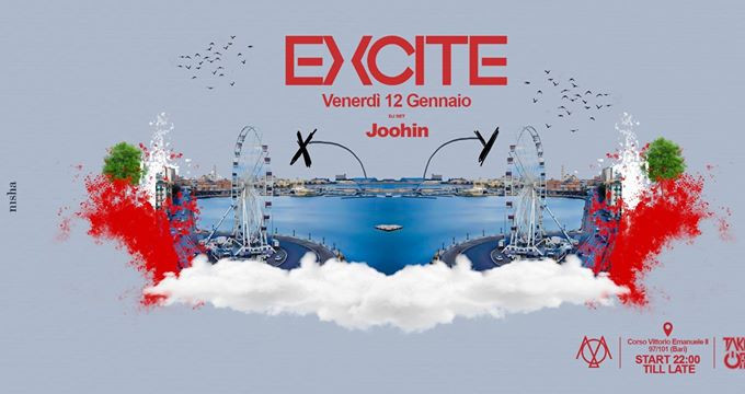 12 Gennaio 2018 - Excite | Moderat - Dj set : Joohin