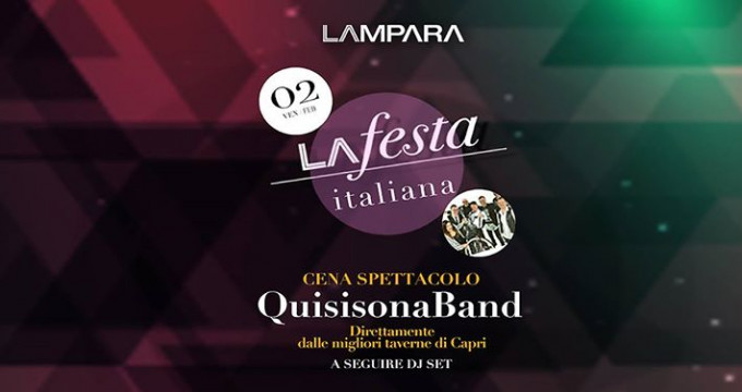 Ven.02/02 La festa pres. Quisisona Band // Lampara Club