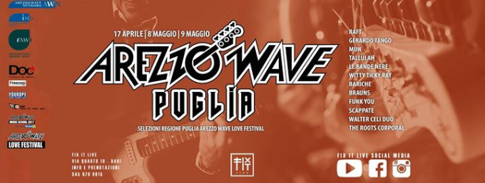 Arezzo Wave Selezioni Regionali Fix It Live 08 05 2018 Bari