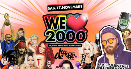 WE Love 2000® BARI @Demode' Aftershow Party di FRAH Quintale!