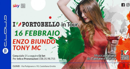 Sabato 16 febbraio - il party italiano con Portobello Music Bar