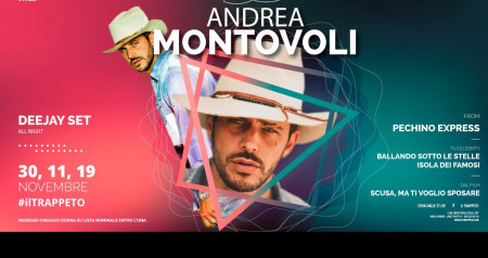 Andrea Montovoli at Trappeto + Cena con Live DUAL BAND