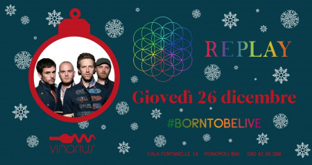 Giovedì 26/12 sul palco del Vinarius i Re_play Coldplay Tribute