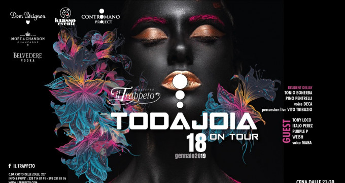 Sab 18 Gennaio Todajoia on TOUR at Trappeto