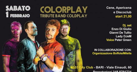 Colorplay Live e Dj set - Apericena, Cena e Discoclub